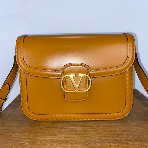 Valentino Brand New £2950 Camel 9to5 Shoulderbag