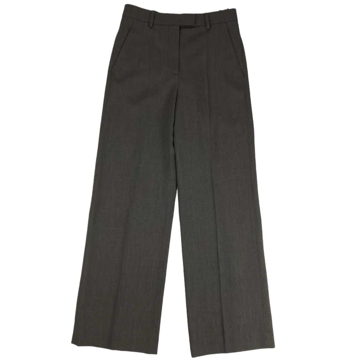 Valentino New Mid Grey Stretch Wool Trousers XXS