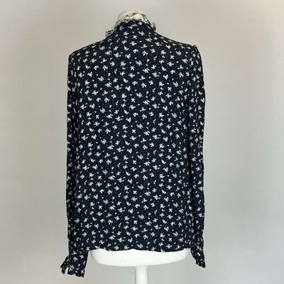 Sezane x Sea New York Navy Floral Blouse M