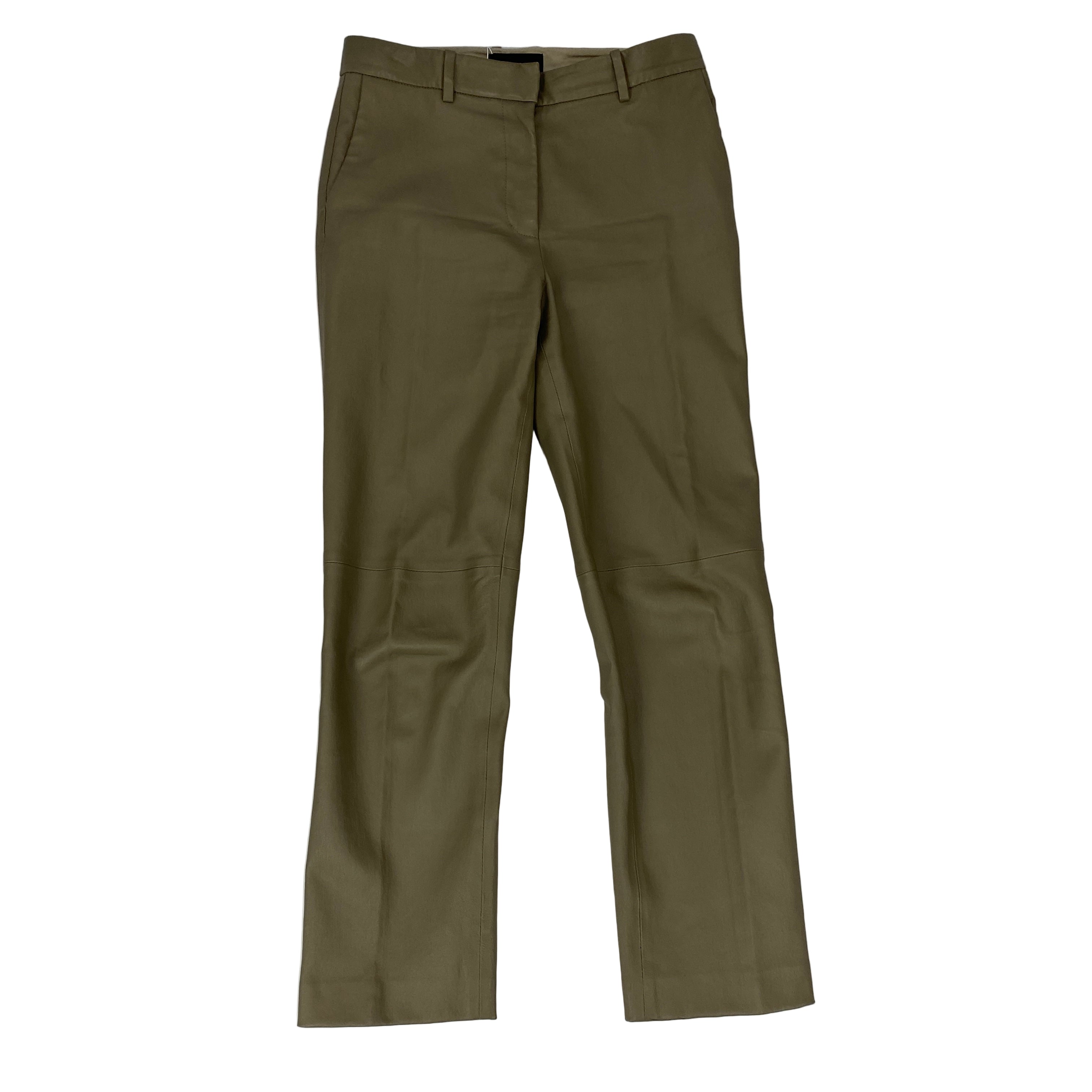 Joseph £1075 Sage Stretch Leather Coleman Pants S