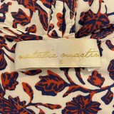 Natalie Martin Ecru Floral Print Cotton Quilted Jacket S