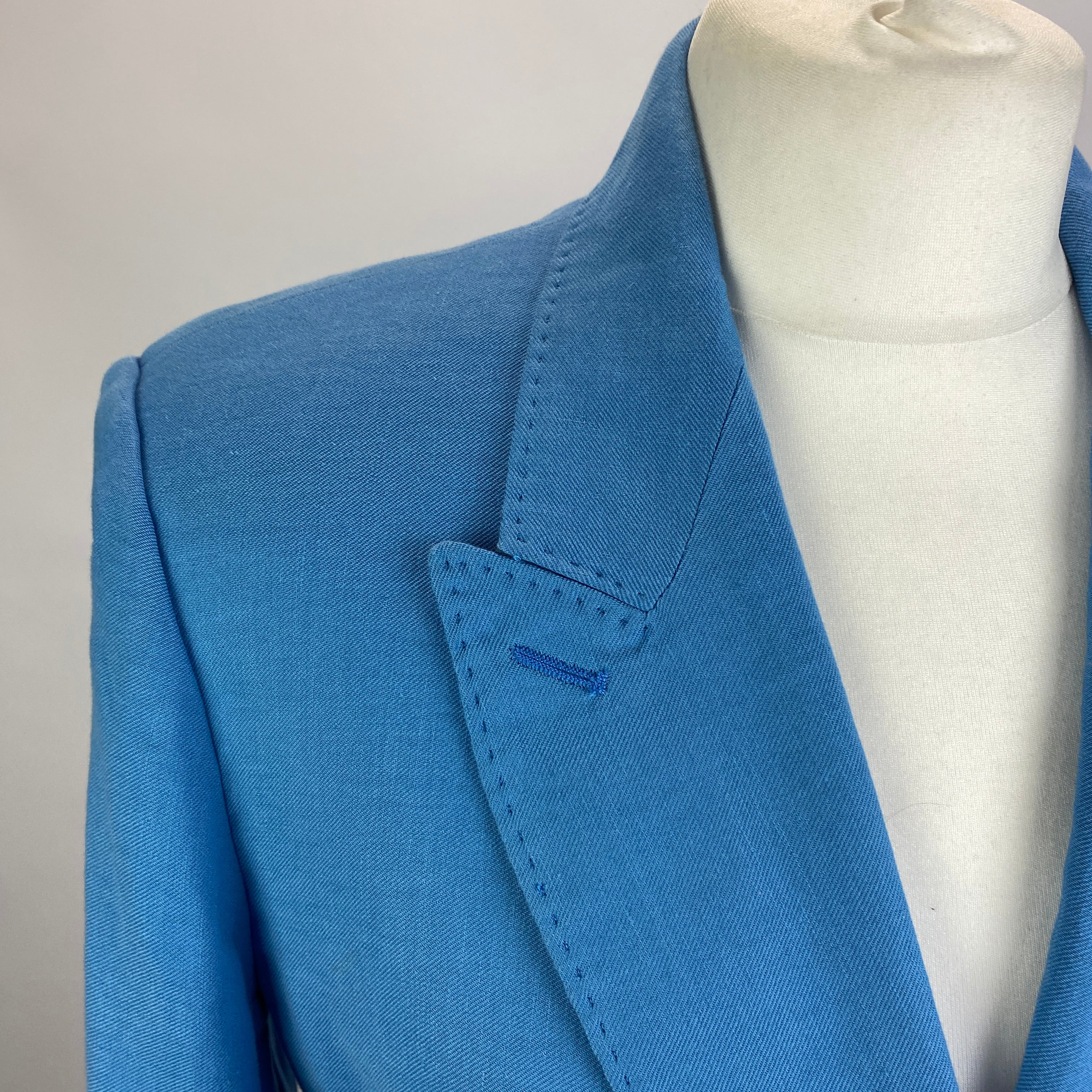 Weekend Max Mara Cornflower Linen & Cotton Jacket M