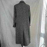Joseph £895 Black & White Smart Dogtooth Arlon Wool Coat L