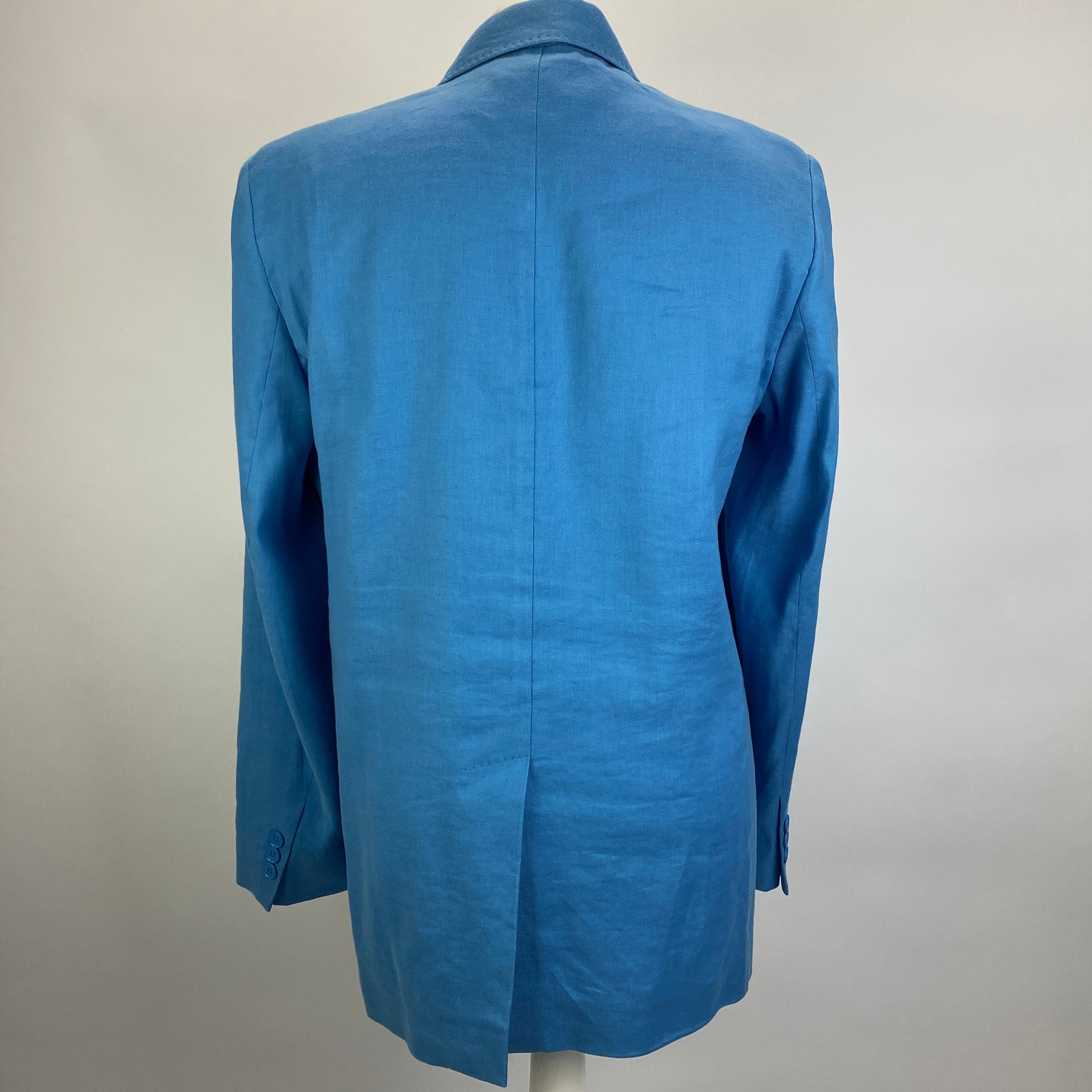 Weekend Max Mara Cornflower Linen & Cotton Jacket M