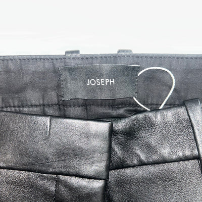 Joseph £1075 Black Leather Zoom Pants S