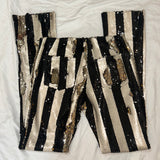 Marques Almeida £310 Black Ivory & Gold Sequin Pants XS