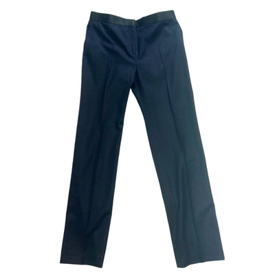 Celine Brand New Navy Wool Straight Leg Trousers M