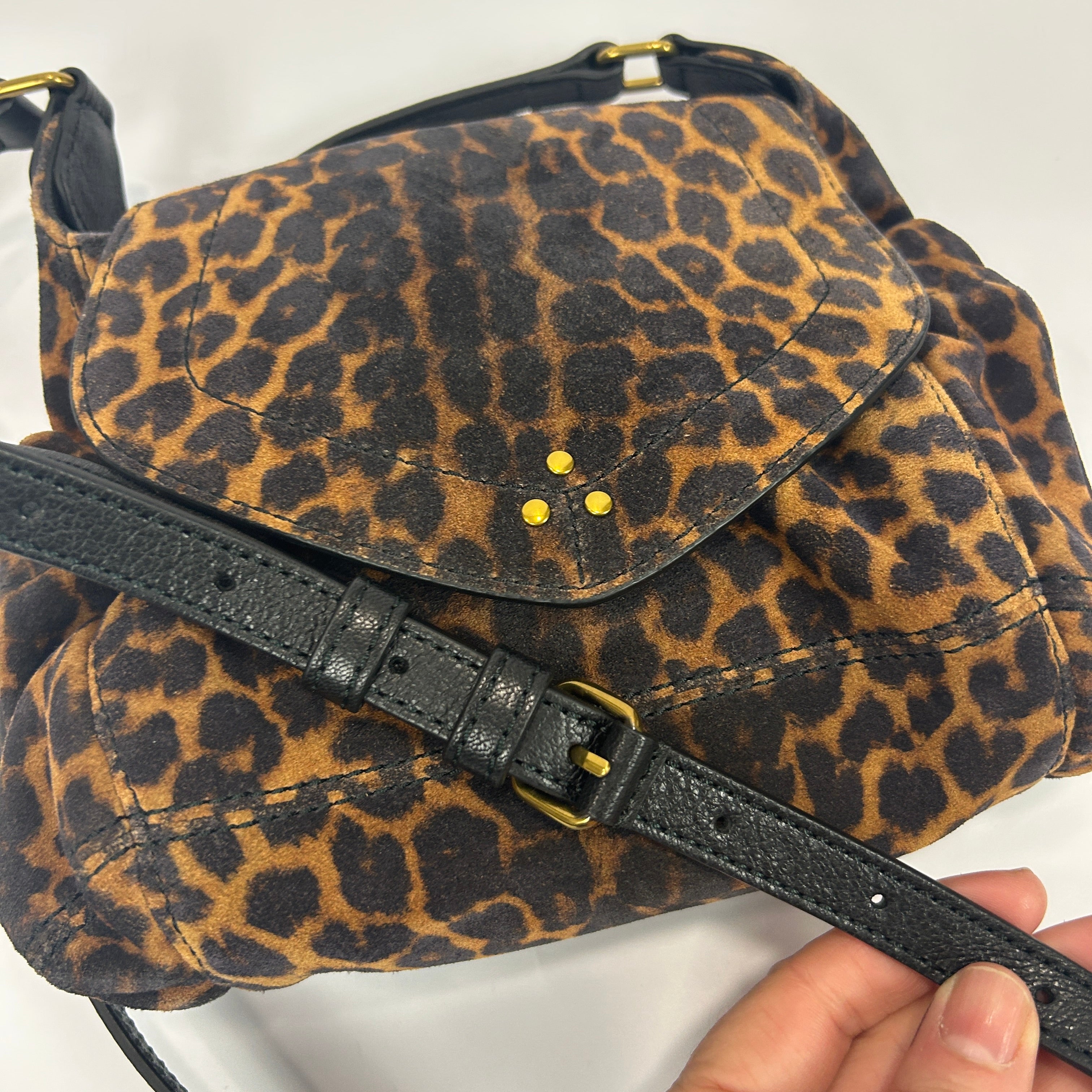 Jerome Dreyfuss New £600 Small Leopard Helmut Shoulderbag