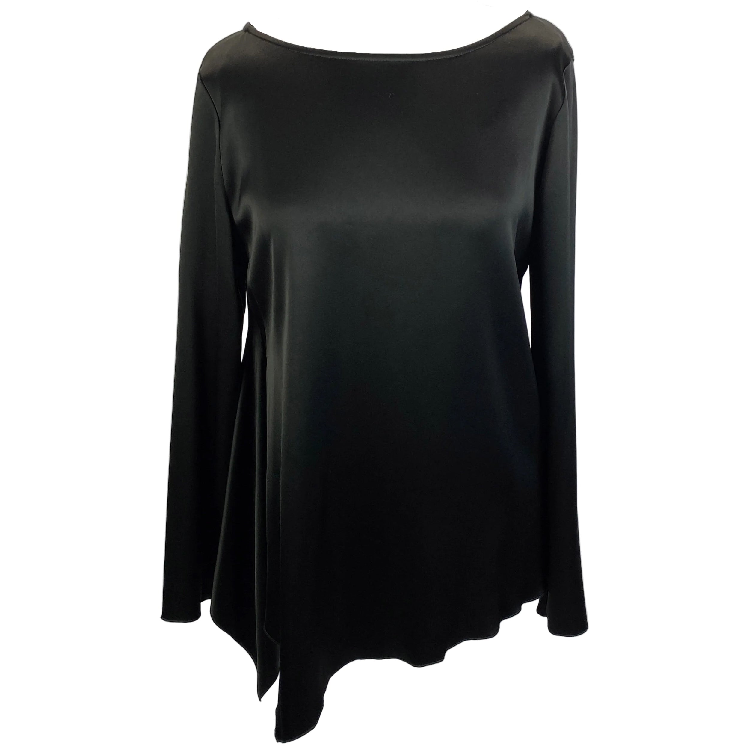 Gerard Darel New £140 Black Heavy Satin Tunic M