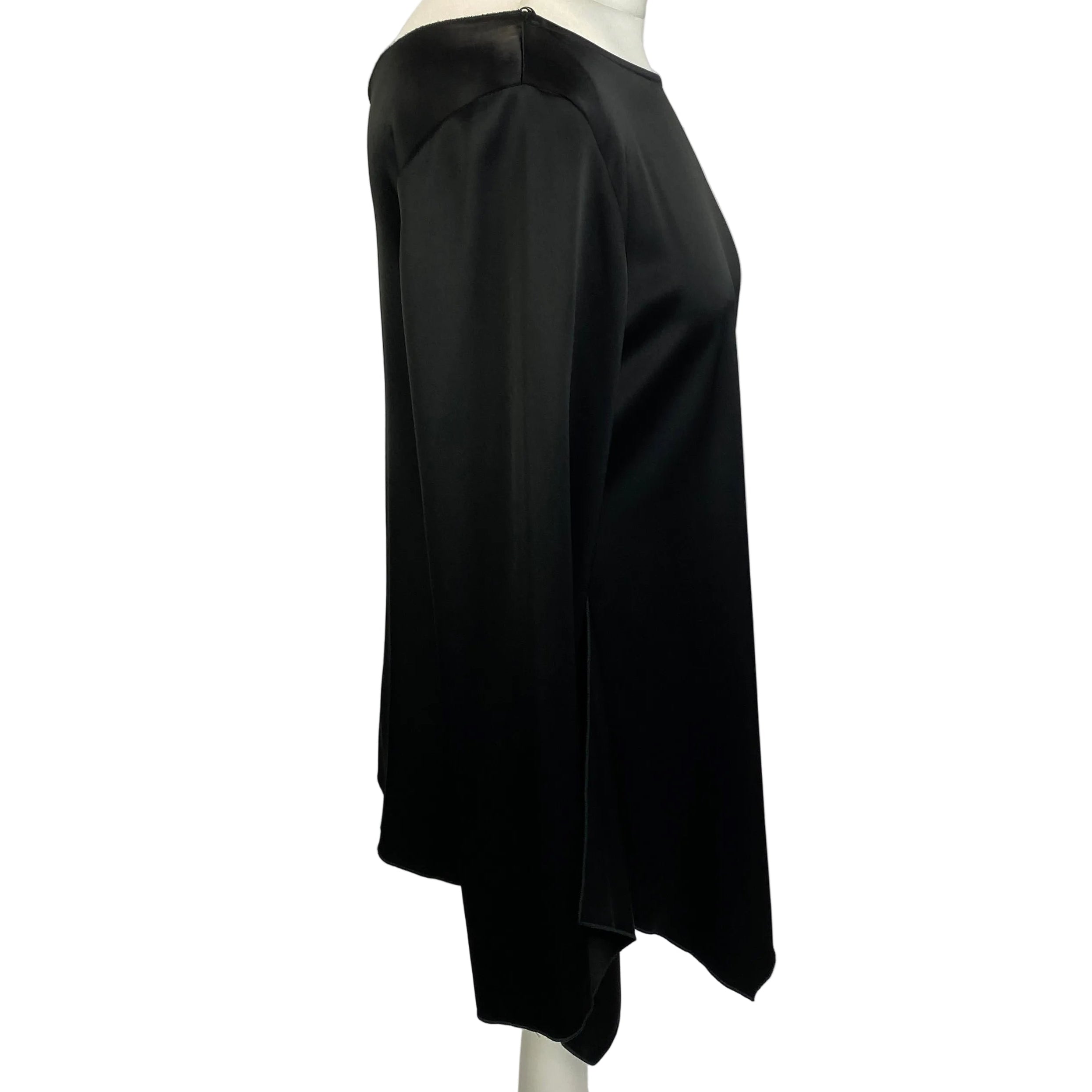 Gerard Darel New £140 Black Heavy Satin Tunic M