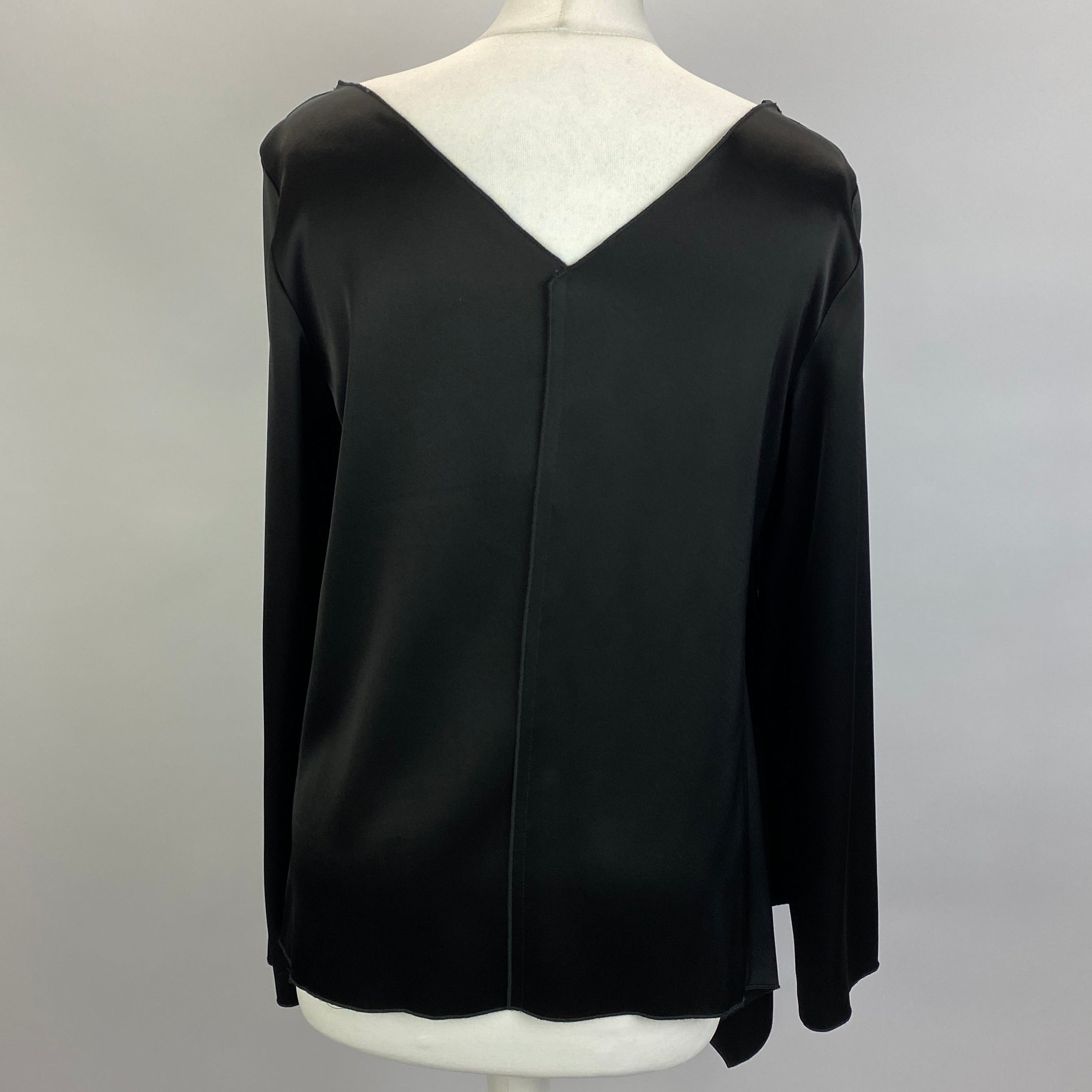 Gerard Darel New £140 Black Heavy Satin Tunic M