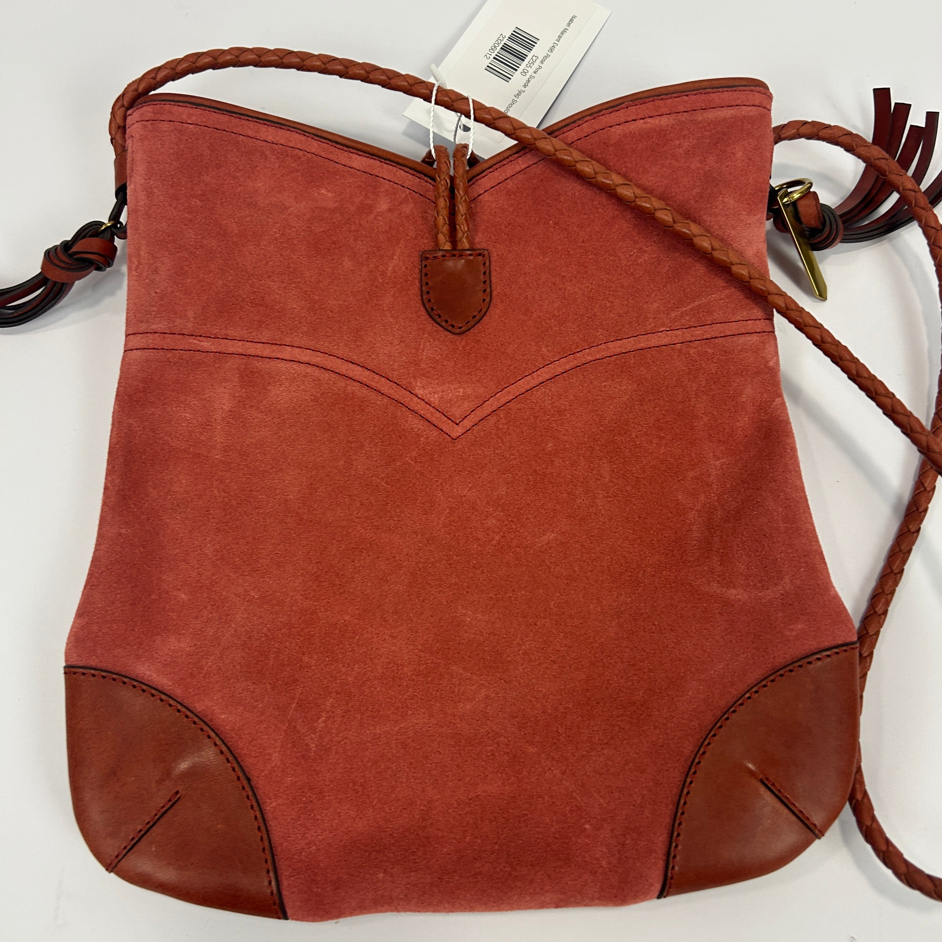Isabel Marant £495 Rose Pink Suede Tyag Shoulderbag