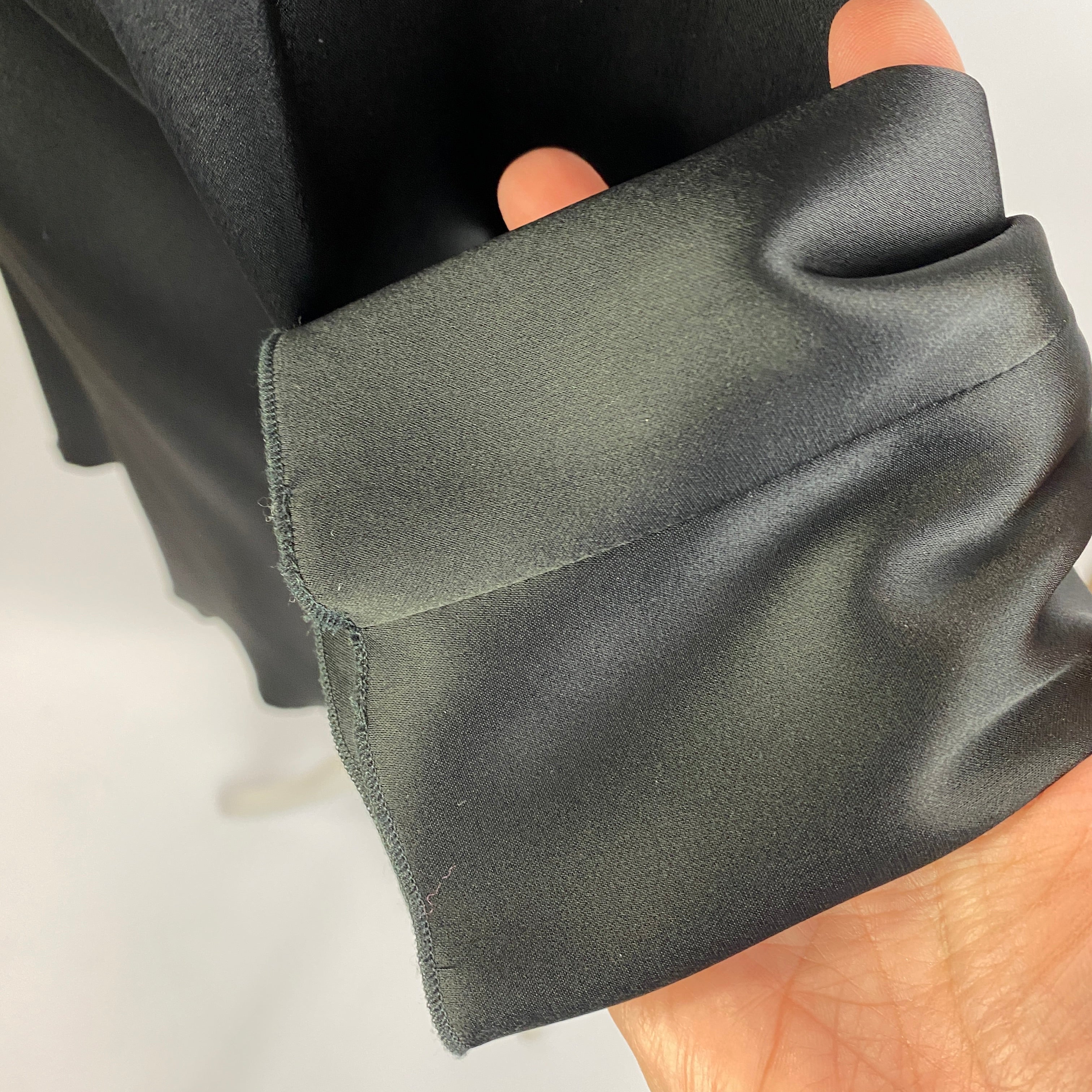 Gerard Darel New £140 Black Heavy Satin Tunic M