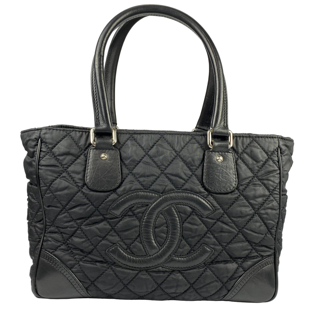 Chanel Black Quilted Paris New York Tote Bag
