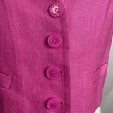 LoveShackFancy Brand New £270 Pink Tintley Vest Waistcoat L