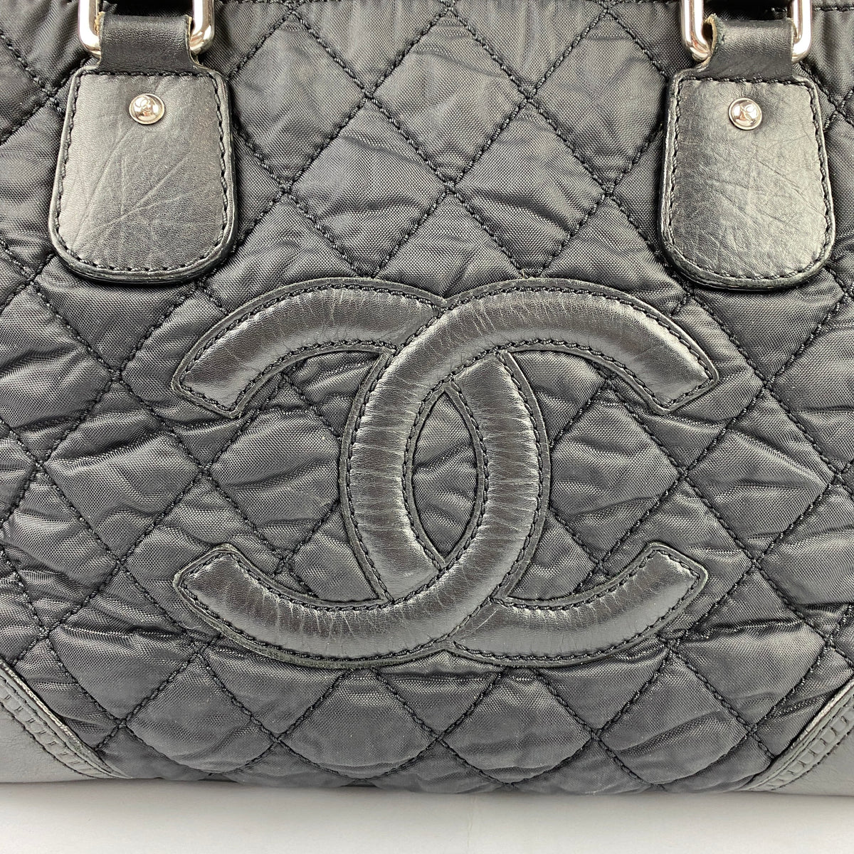 Chanel Black Quilted Paris New York Tote Bag