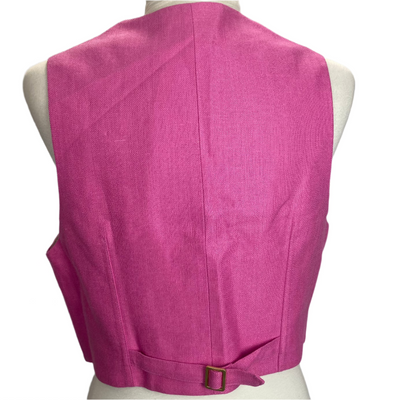 LoveShackFancy Brand New £270 Pink Tintley Vest Waistcoat L