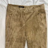 Loro Piana Limestone Suede Trousers M