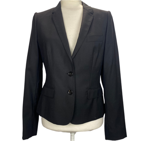 Dolce & Gabbana Black Stretch Wool Jacket S