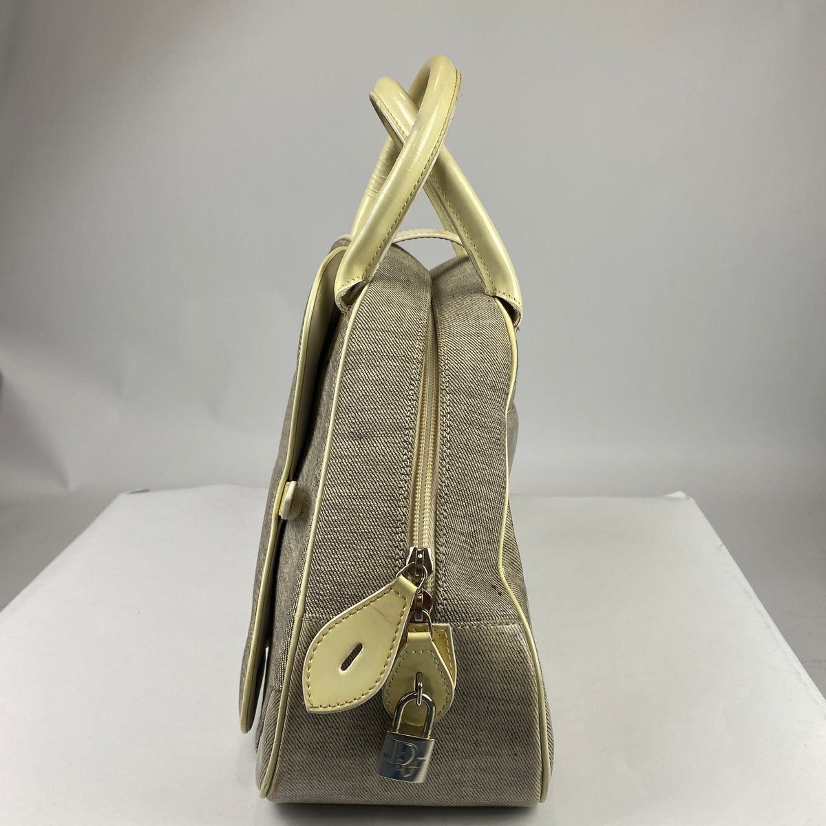 Christian Dior Vintage 2000 Galliano Double Saddle Bowler Bag
