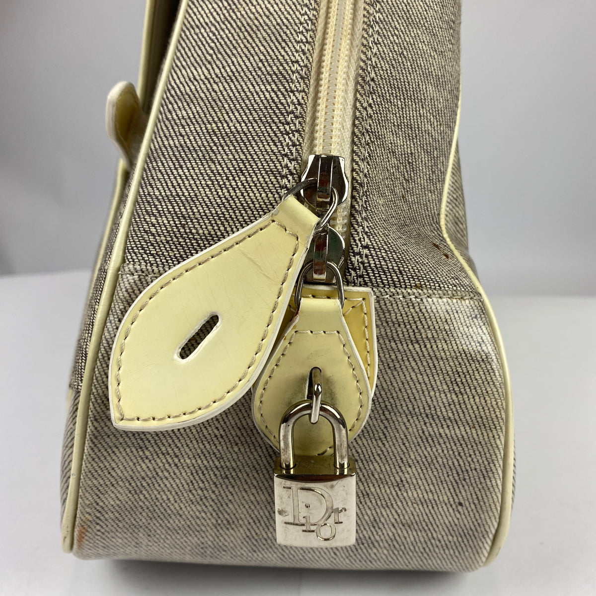 Christian Dior Vintage 2000 Galliano Double Saddle Bowler Bag