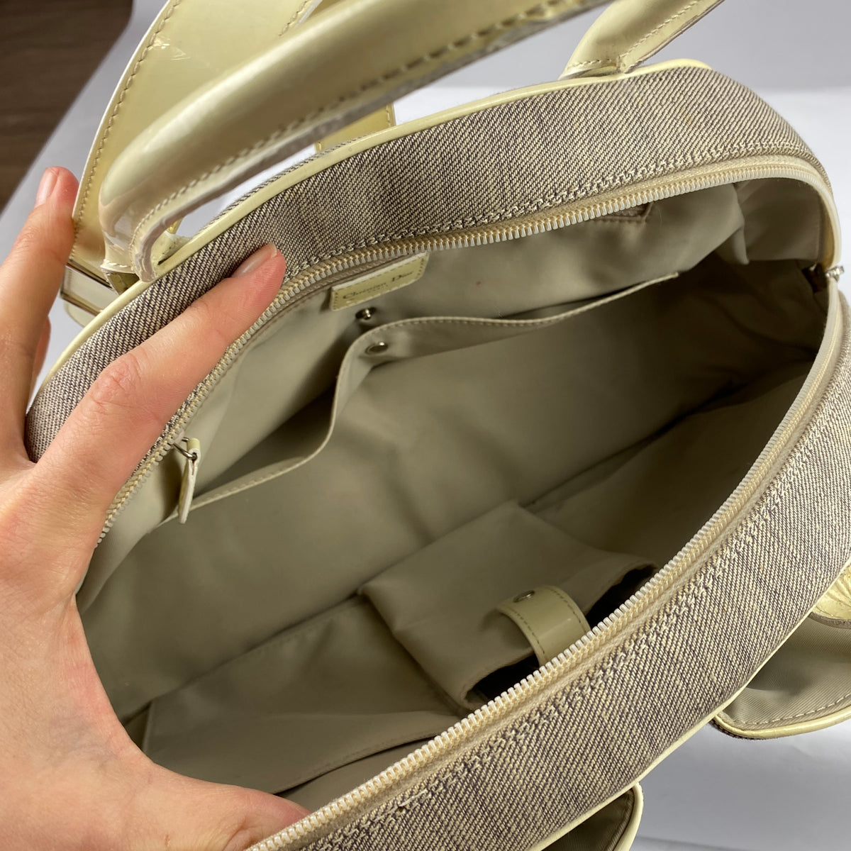 Christian Dior Vintage 2000 Galliano Double Saddle Bowler Bag