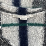 Stella McCartney Grey Check Wool & Mohair Blanket Coat XXS/XS/S