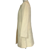 Prada Cream Wool Crepe Princess Coat XS