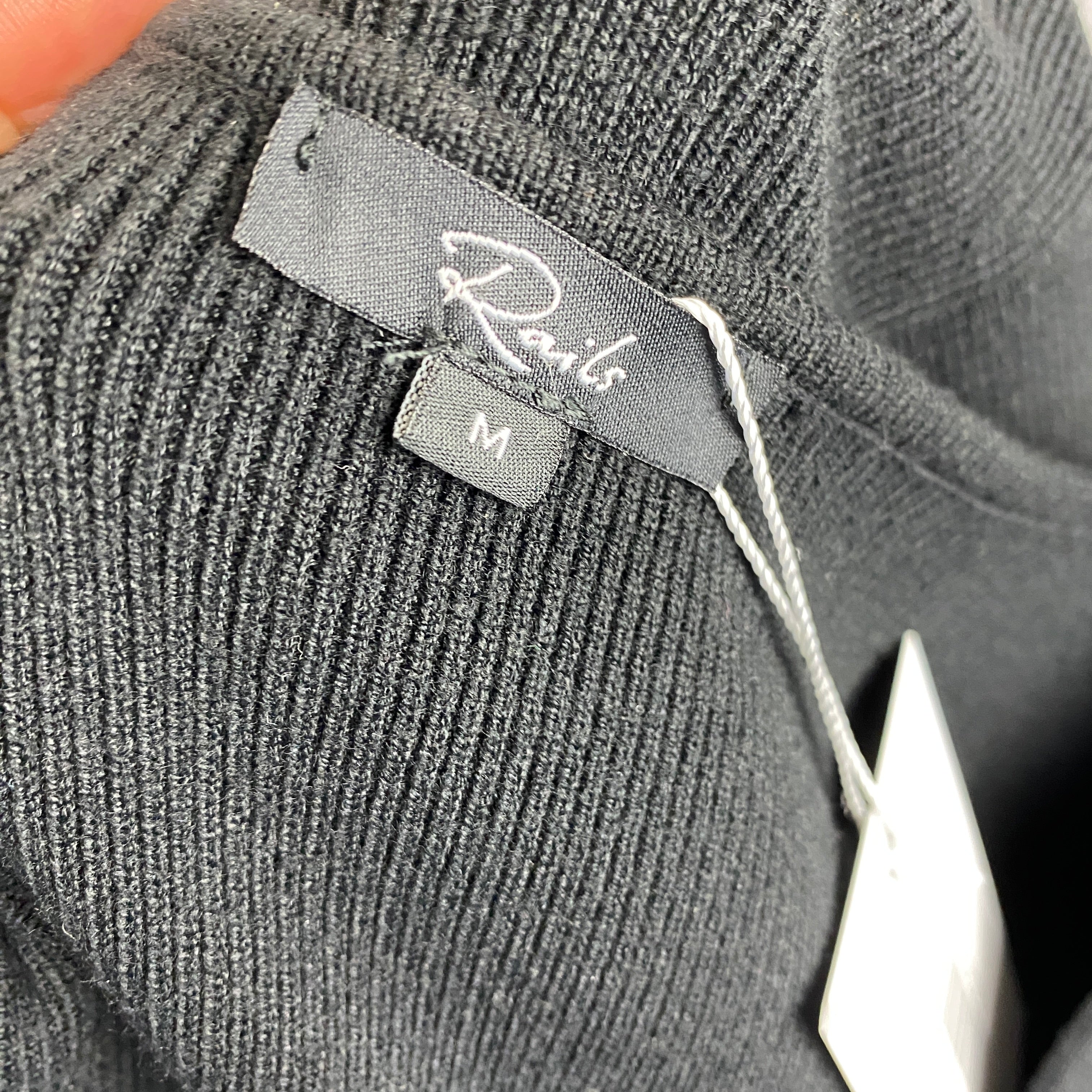 Rails New £215 Black Knit V Neck Sweater M