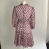 Me&Em Shades of Pink Print Cotton Midi Dress M