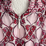 Me&Em Shades of Pink Print Cotton Midi Dress M