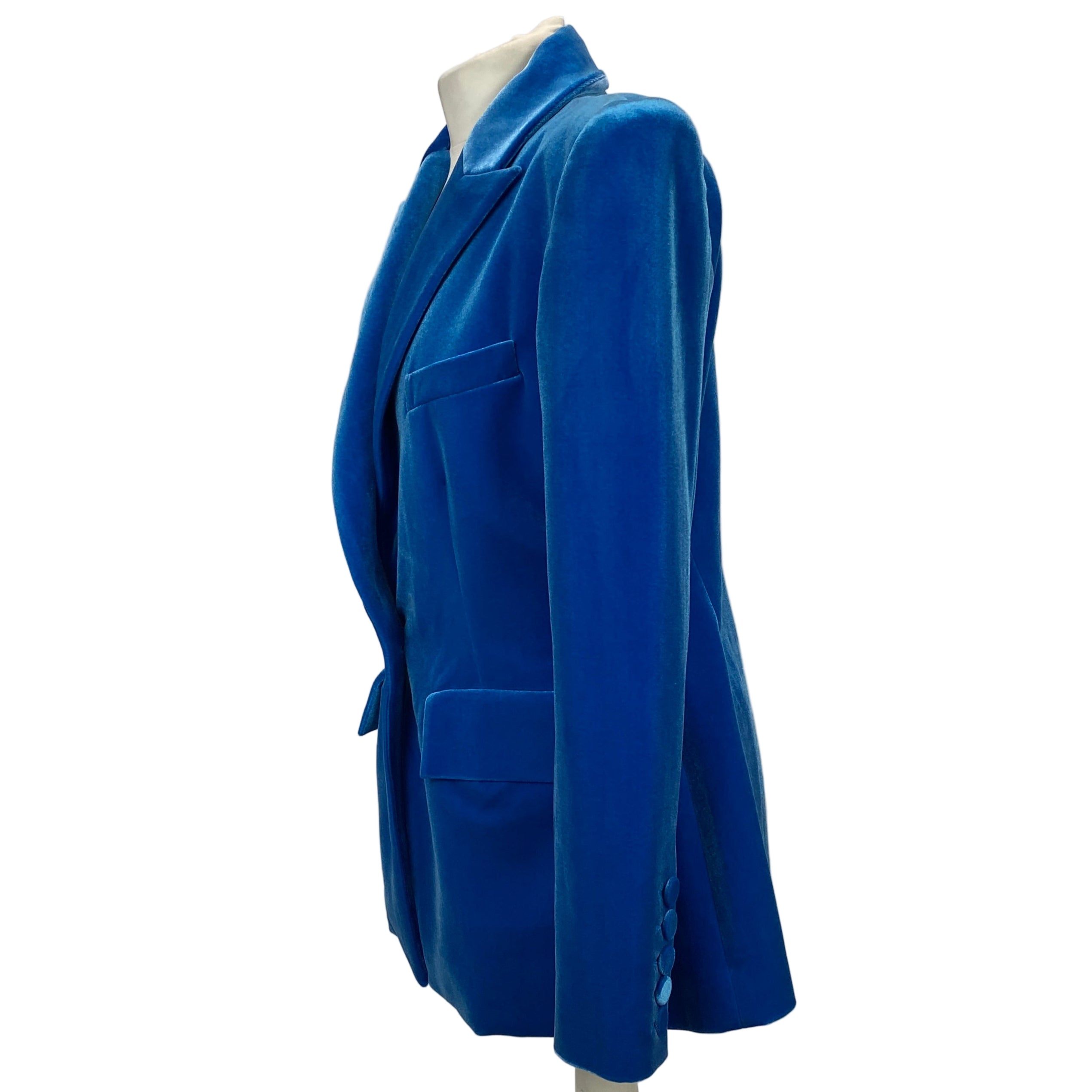 Alex Perry New £1800 Blue Velvet Jacket L