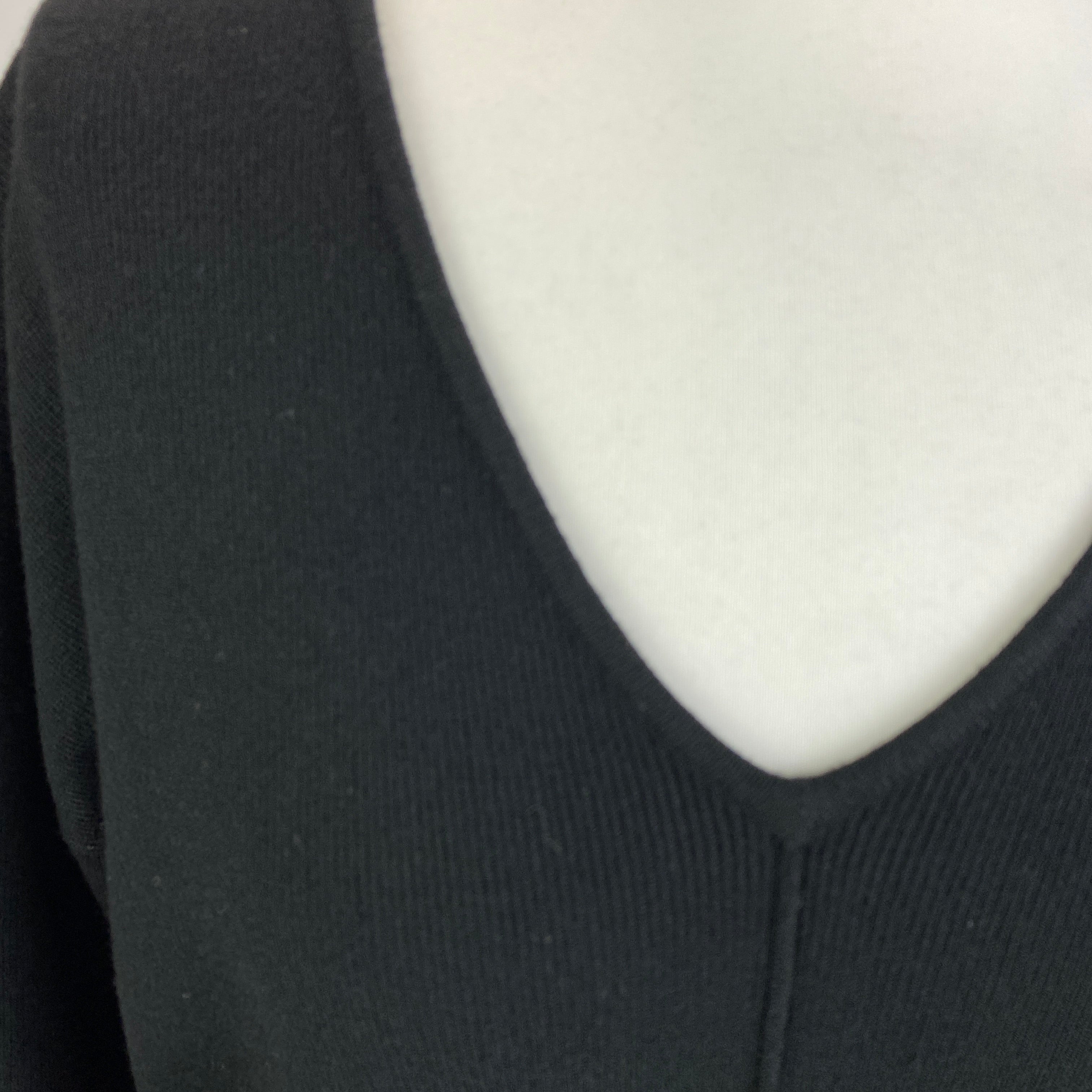 Rails New £215 Black Knit V Neck Sweater M