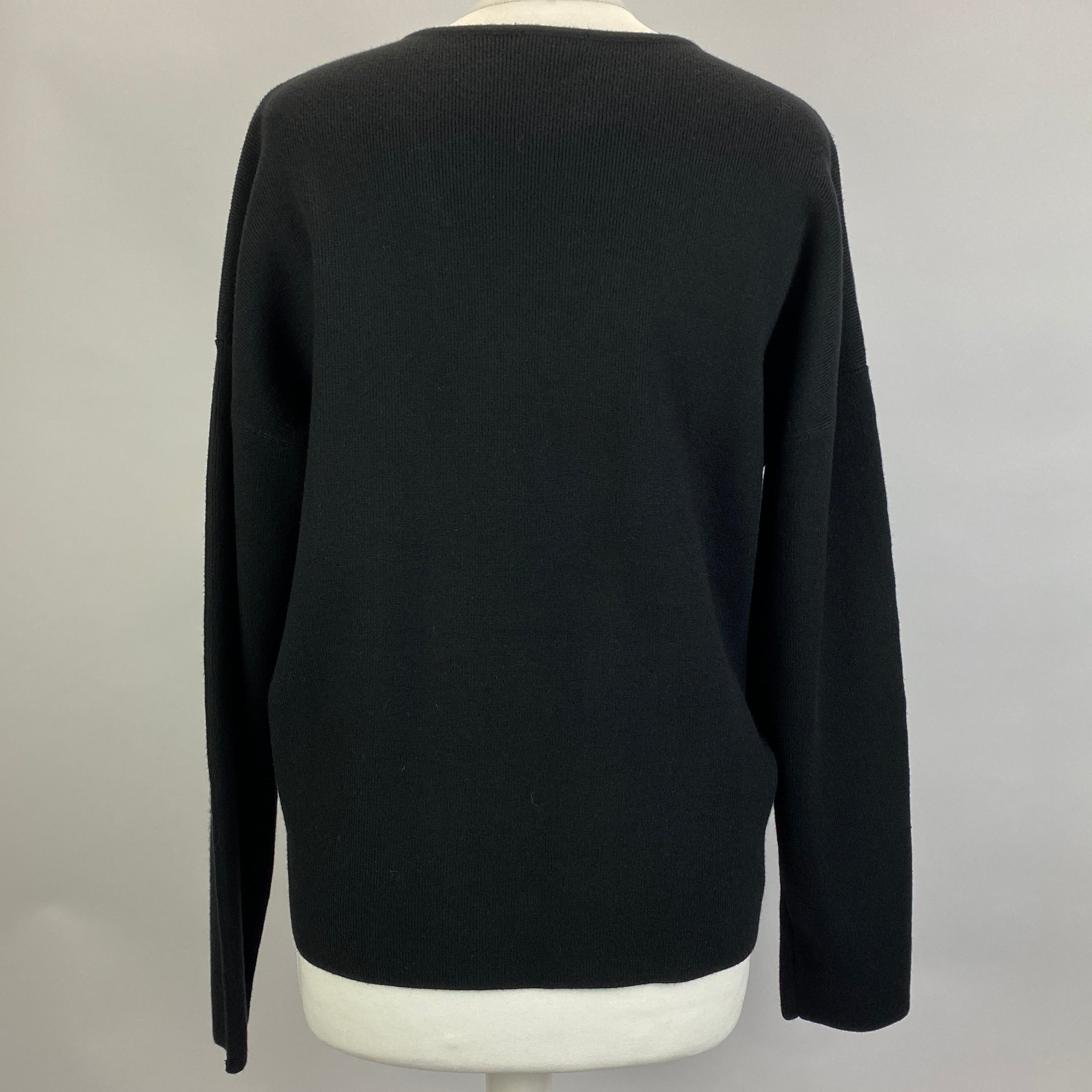 Rails New £215 Black Knit V Neck Sweater M