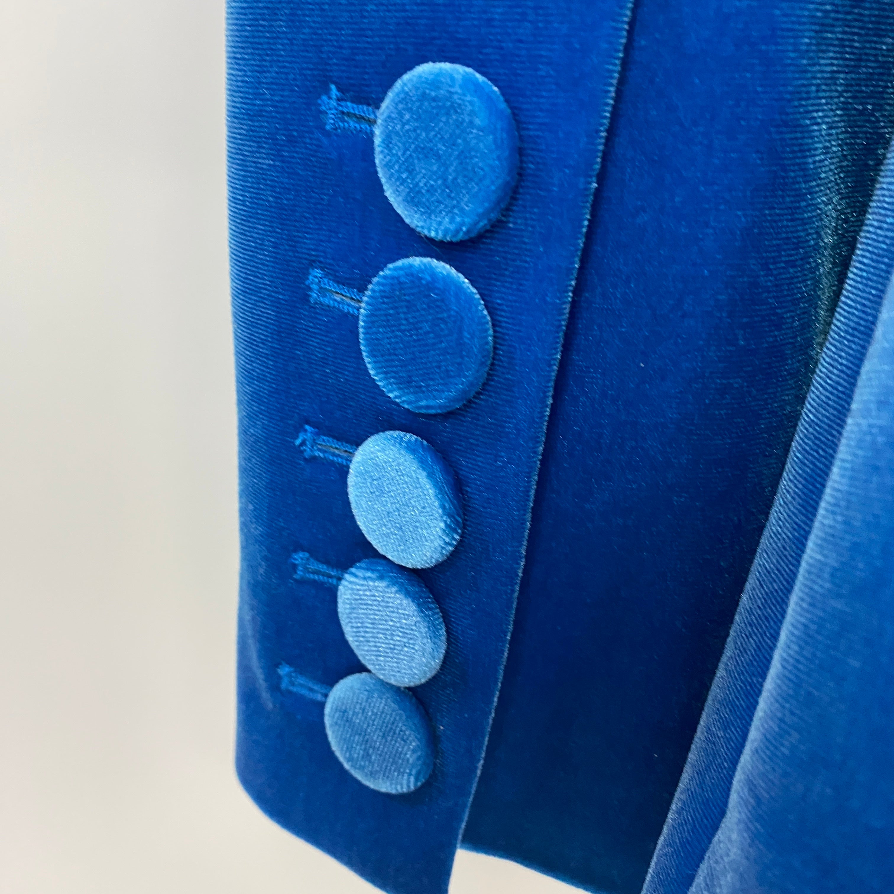 Alex Perry New £1800 Blue Velvet Jacket L