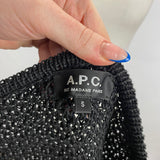 A.P.C. Black Open Knit Jumper S