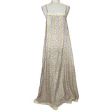 Pero Brand New £620 Cream Floral Silk Slip Dress S