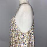 Pero Brand New £620 Cream Floral Silk Slip Dress S