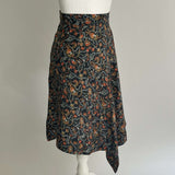 Isabel Marant Navy Print Silk Mix Mini Skirt XS