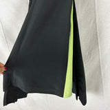 Rokanda Ilincic Black Lasercut & Pleated Midi Dress XS