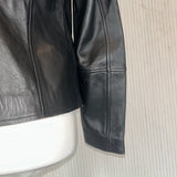 Gerard Darel £545 Black Lambs Leather Biker Jacket XS