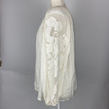 Ulla Johnson £300 Ecru Cotton & Lace Tunic Top S/M/L