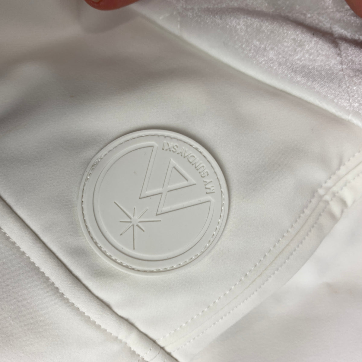 My Sunday Ski New £265 Ivory Quilted Salopettes S