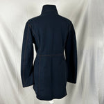 Fay Brand New Navy Cotton Contrast Stitch Virginia Short Coat M