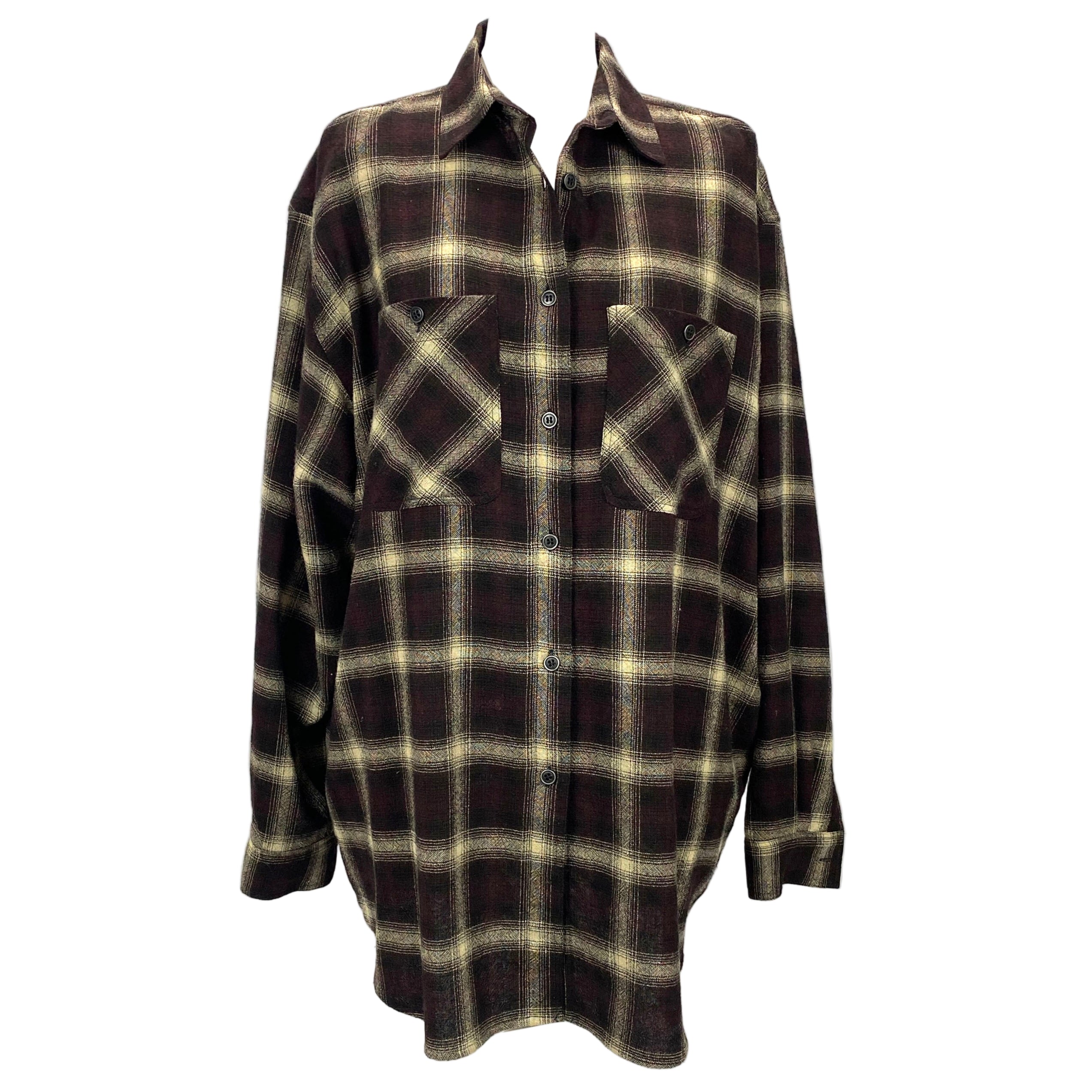 Isabel Marant Etoile Deep Chocolate Check Nockya Shirt L
