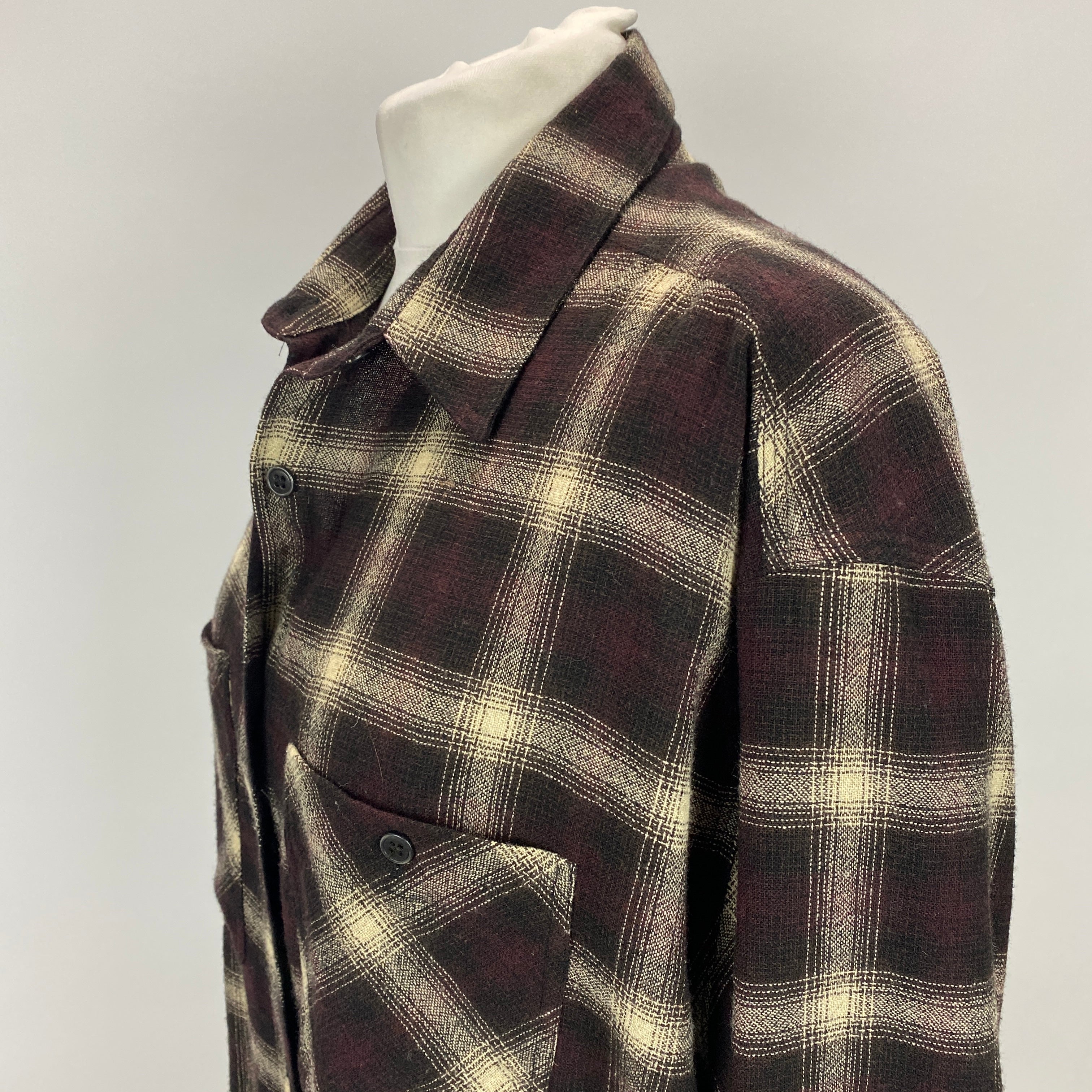 Isabel Marant Etoile Deep Chocolate Check Nockya Shirt L