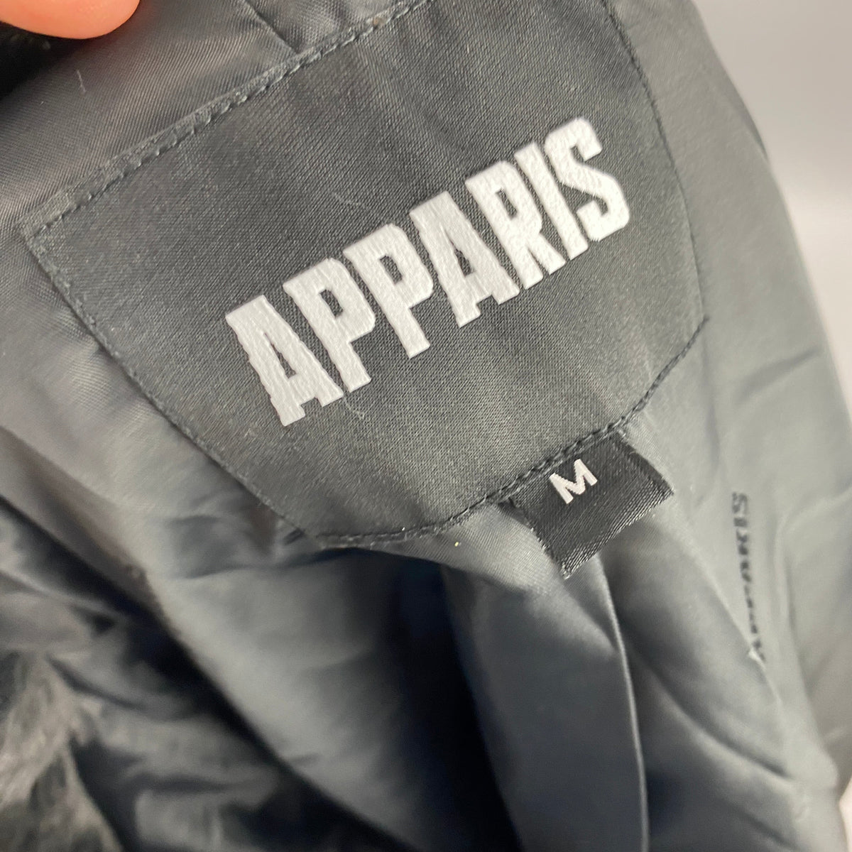 Apparis New £395 Black Faux Fur Jacket M
