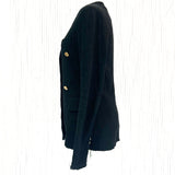 Christopher Esber £900 Black Boucle Collarless Jacket S