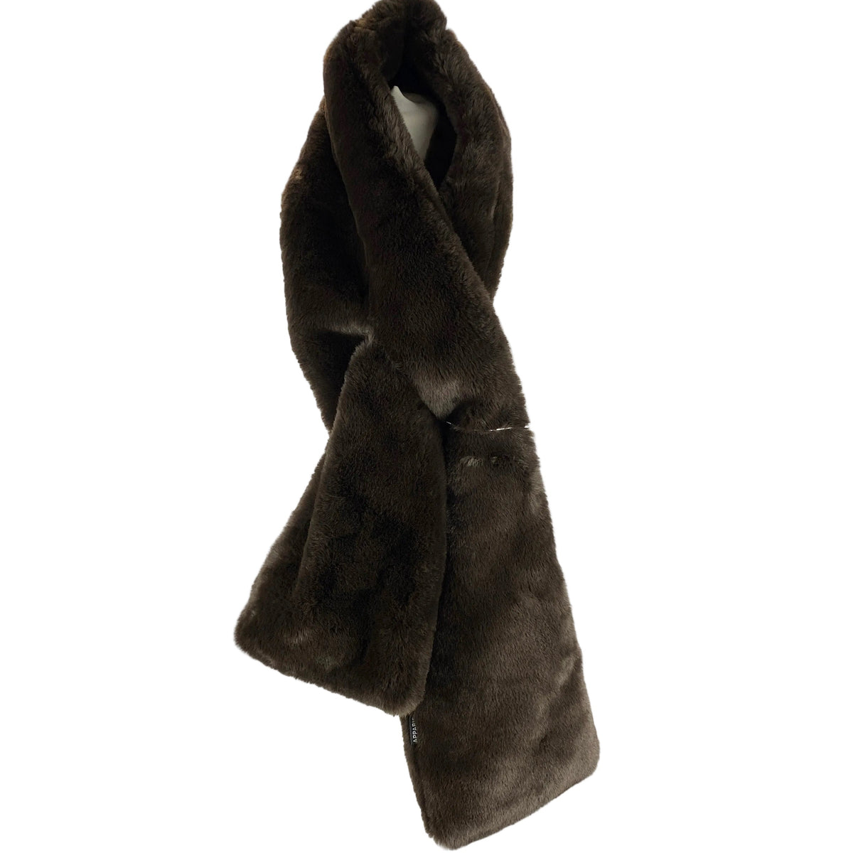 Apparis New £165 Cocoa Faux Fur Scarf