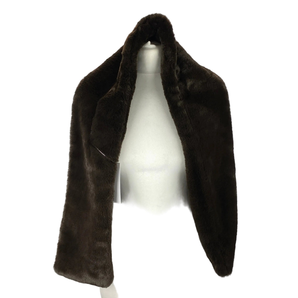 Apparis New £165 Cocoa Faux Fur Scarf